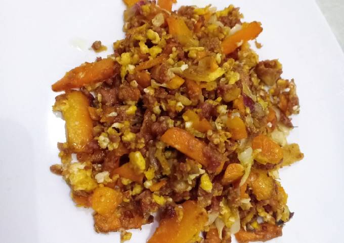 Resep Orak Arik Kornet Telur Sayur, Menggugah Selera