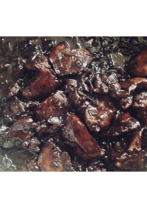عکسی از دستور خوراک جگرمرغ با رب انار