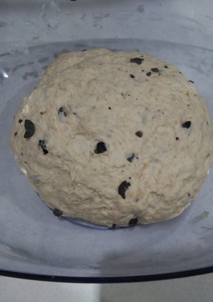 Una foto de Base de pizza de olivas