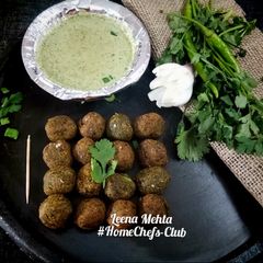 A picture of Hare Chane ke Kebab.