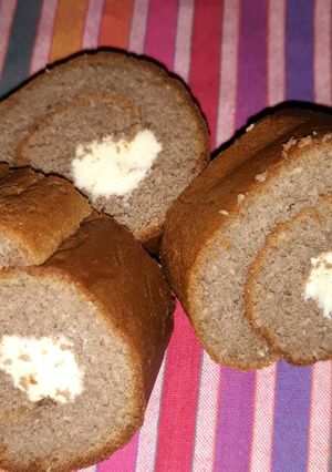 Foto resep Roll cake coklat isi keju