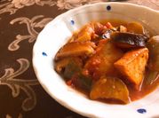 A picture of ratatouille with mushrooms