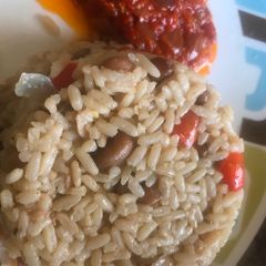 A picture of Rice and Beans Jollof.