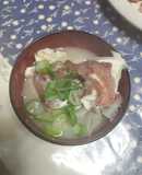 Tai Fish Head Soup with Sashimi or Sushi
