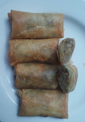 Foto resep Lumpia pisang keju
