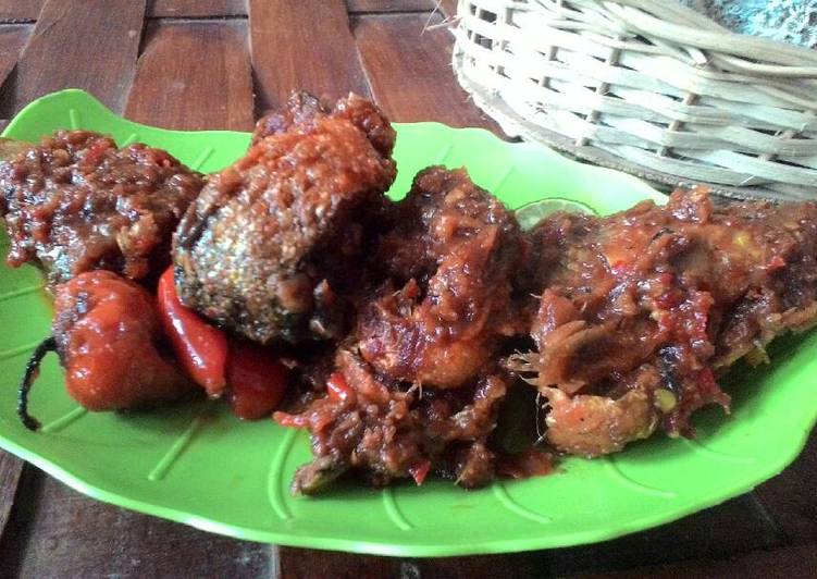 Resep: Bandeng  pedas bumbu bali yang mudah