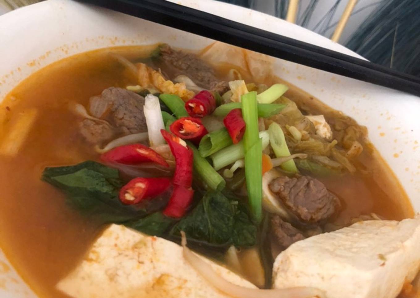 Sup Daging Kimchi