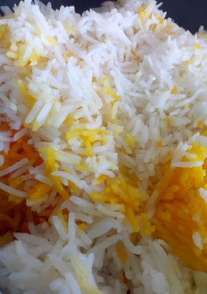 A picture of Saffron rice.