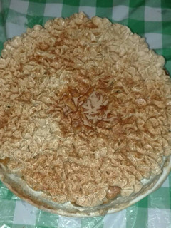 Una foto de Tarta de queso con crema de capuchino al chocolate