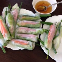 A picture of Vietnam spring rolls.