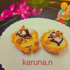 A picture of Sevai basket with mango Rabri.