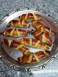 Croissants de Massa Folhada com recheio de Nutella