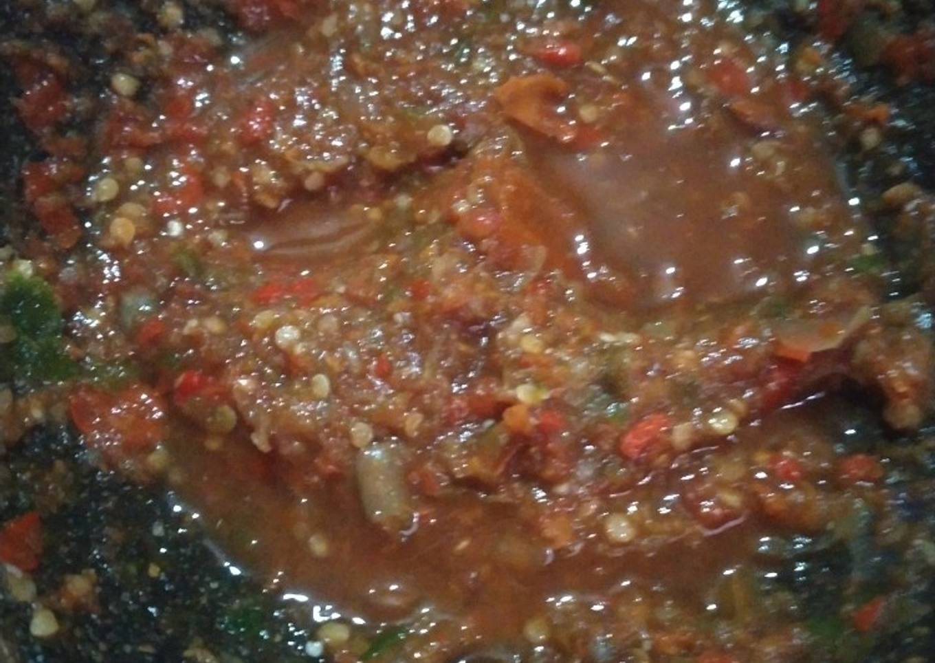 Sambel terasi temannya sayur asem