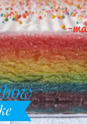 Foto resep Rainbow Cake Kukus Ala Ny. Liem