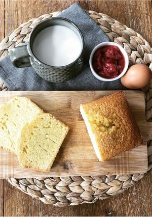 Une photo de Cake à la fleur d’oranger (sans lactose)