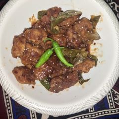 A picture of Green chili chicken.