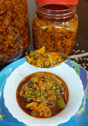 A picture of Marwari Kair Pickle (Marwari Kair Ka Achaar) Recipe.
