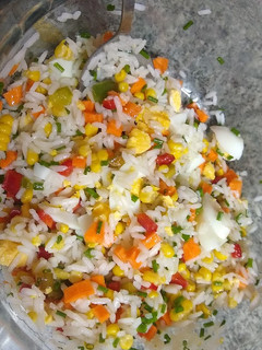 Una foto de Ensalada fresca de arroz