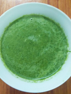 A picture of No fuss Palak soup.