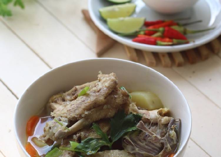 Resep Sop Ayam Kampung Special oleh Anis Nur Yasmine Cookpad
