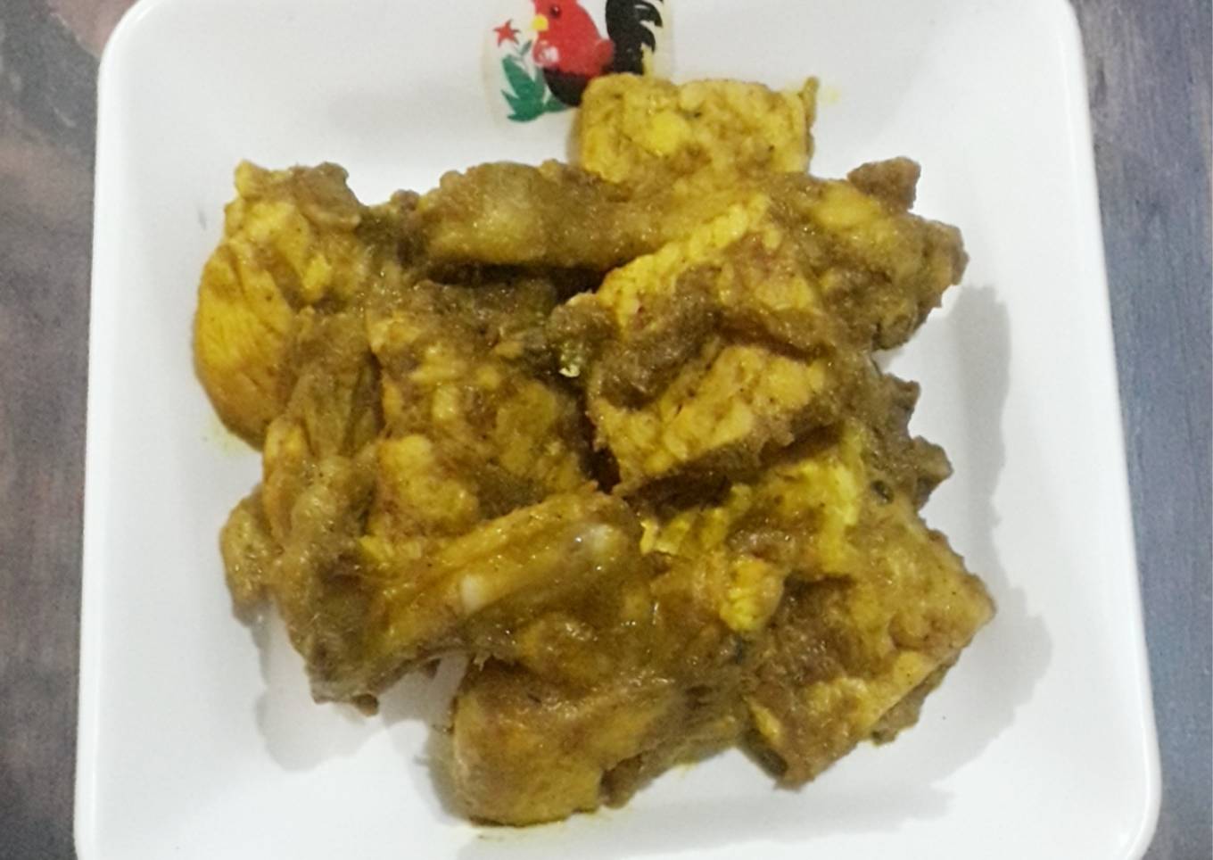 Ayam tempe ungkep santan