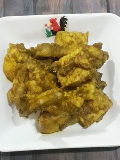 Foto resep Ayam tempe ungkep santan