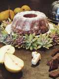 Bundt cake al Alambre Moscatel de Setúbal con torroncini pere e cioccolato