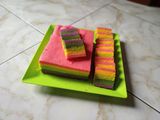 Rainbow cake gurih