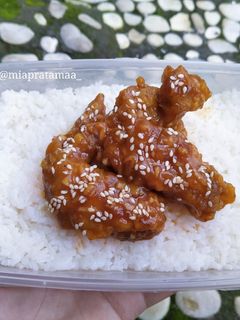 Foto resep Rice Box Chicken BBQ