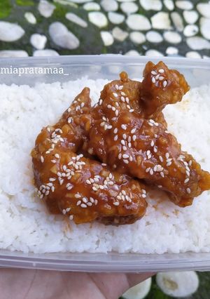 Foto resep Rice Box Chicken BBQ