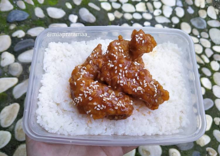 Cara Menyiapkan Rice Box Chicken BBQ Sempurna