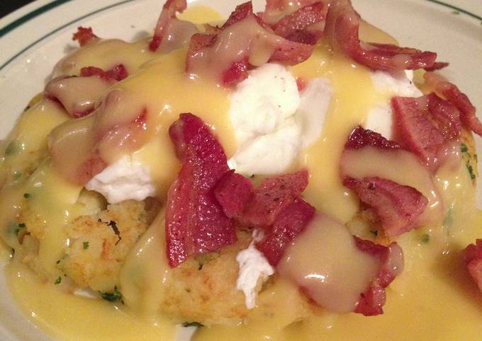 Easiest Way to Prepare Ultimate Bacon Rosti with Hollandaise Sauce