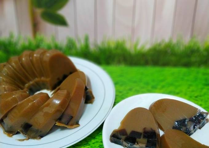 Resep Puding Cappucino Cincau Anti Gagal