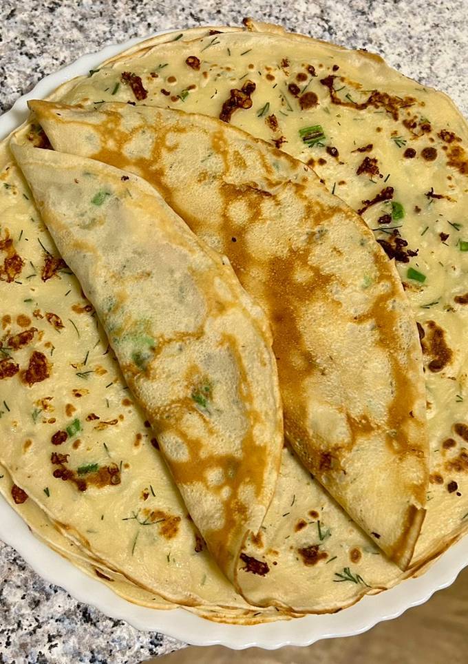 Млинці для солоної начинки