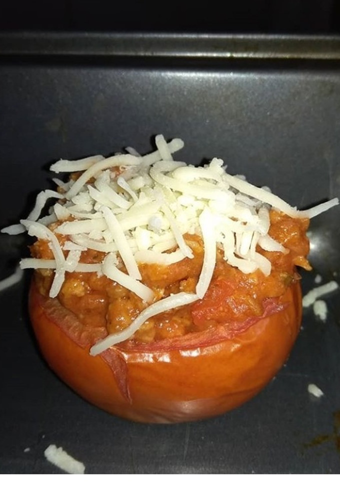 Una foto de Tomates rellenos de soja texturizada 🍅