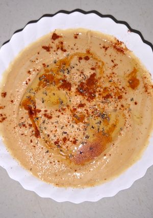 O poză a rețetei Hummus de casă (fără pastă de susan).