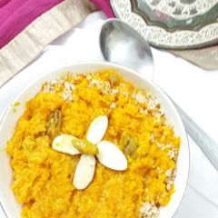 A picture of Carrot halwa (Delhi ki gajar).