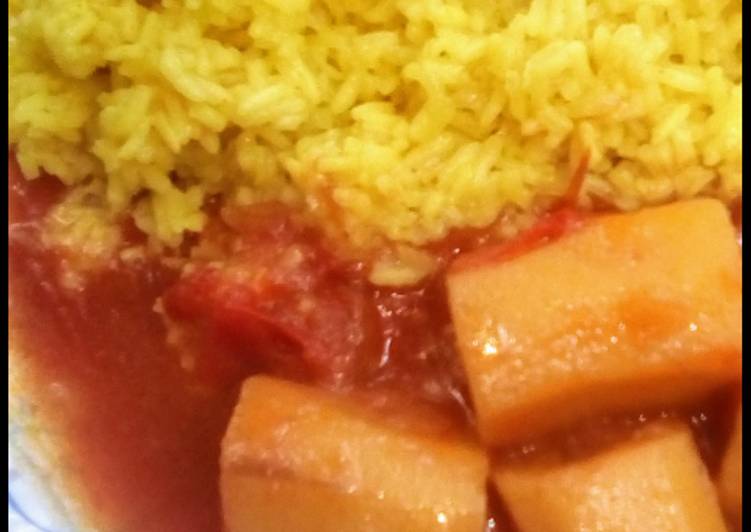 How to Prepare Any-night-of-the-week Tumeric rice#themechallenge