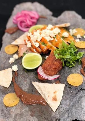 Una foto de Tacos de cochinita pibil