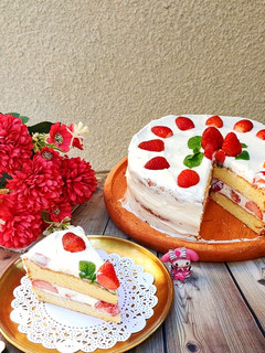 Foto resep Cheesy Strawberry Cake