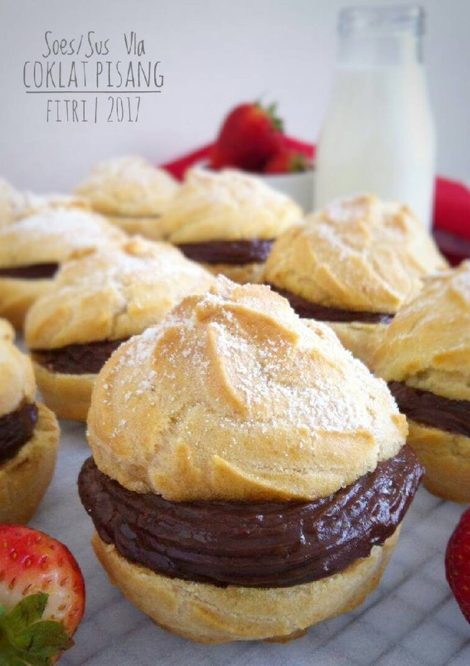 Foto resep Soes/Sus Vla Coklat Pisang