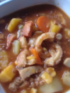 Una foto de Cazuela de verduras y mondongo!!!!