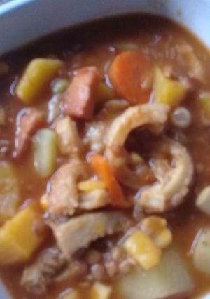 Una foto de Cazuela de verduras y mondongo!!!!