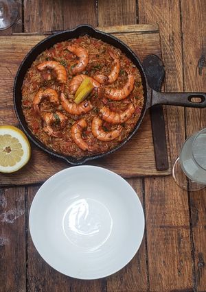 Una foto de Arroz con Camarones de la Laguna de Rocha