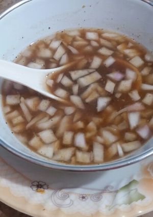 A picture of Onion Imli chutney.