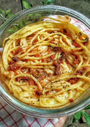 Foto resep Baked spaghetti/spaghetti panggang (agak) simple