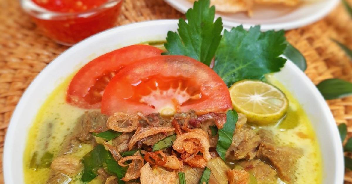 Resep Soto Kuning Santan "Khas Bogor" Oleh Amrina Ananda ( Nanda ...