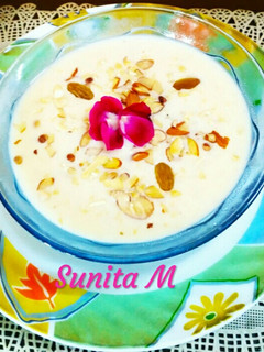 A picture of Coconut- Phool Makhana Kheer.