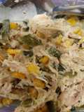 Rajas con pollo y elote