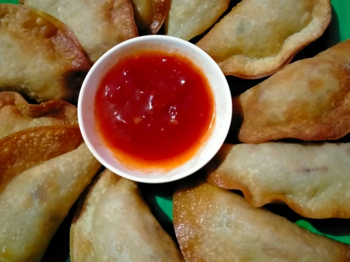 Cara Mudah Menyiapkan Resep  Pangsit goreng yang Enak, Sempurna